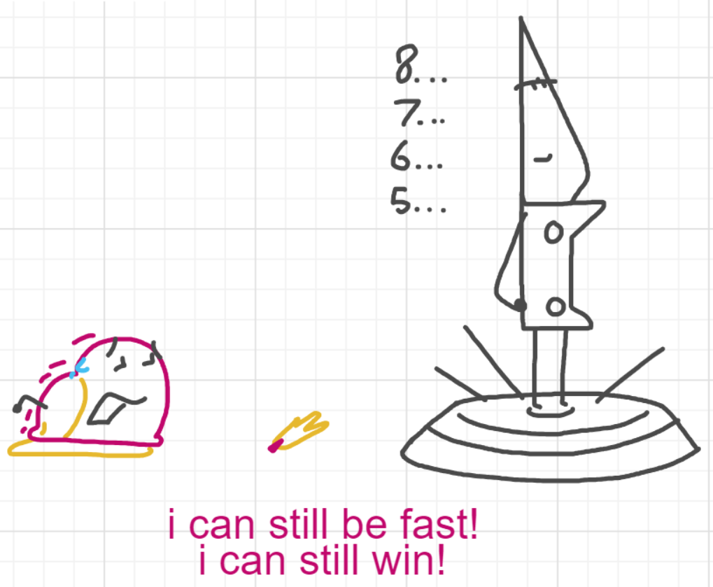 A panel from What's The Point, episode five of the Board Boards object show by Furretwalk/WalkingFurret.